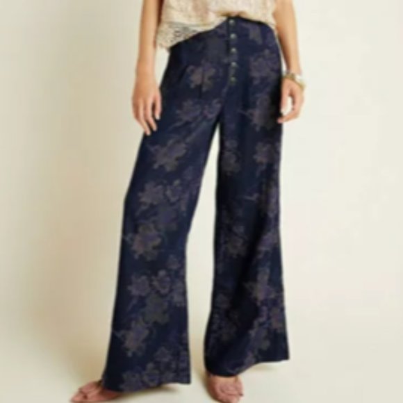 Pilcro and the Letterpress Pants - Ultra High-Rise Wide Leg Pants